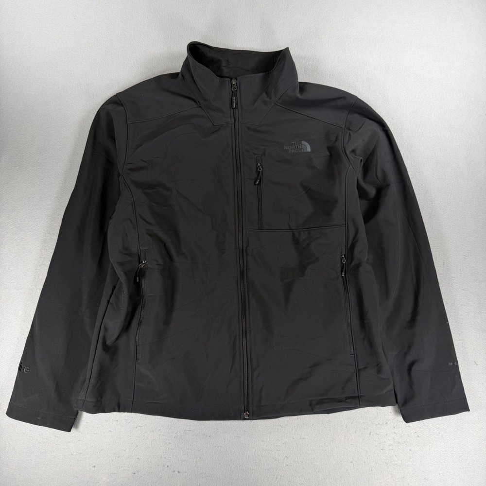 The North Face Mens Apex Bionic Softshell Jacket Black XL Full Zip Windproof